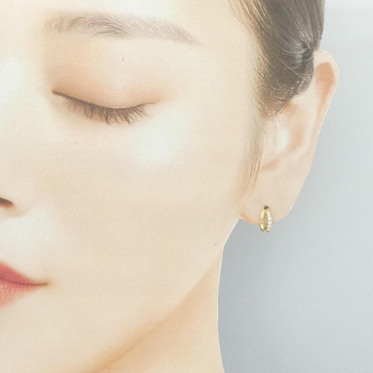 K18YG ダイヤモンド ピアス