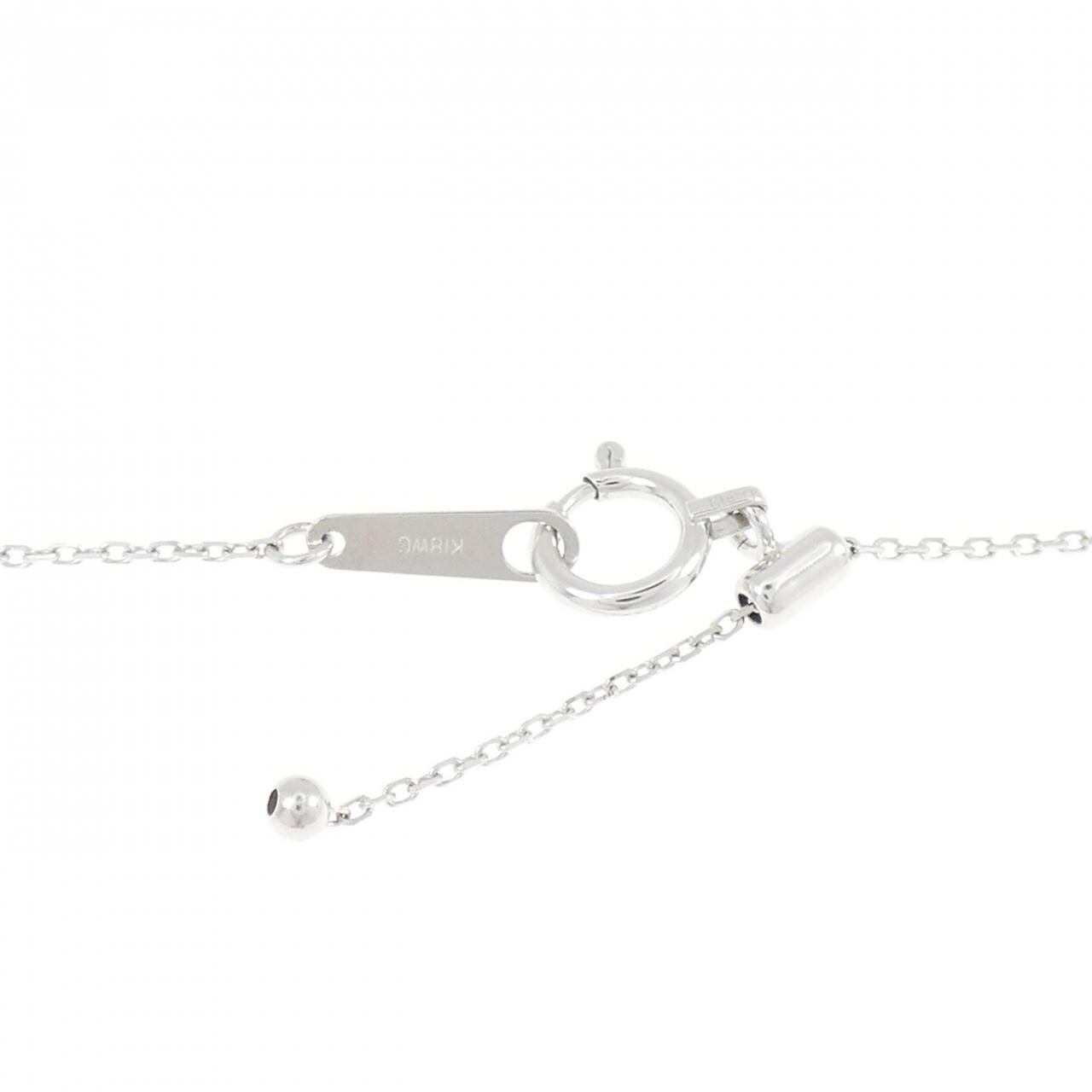 K18WG ハート ダイヤモンド ネックレス 0.20CT