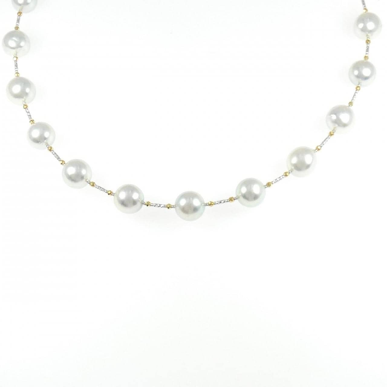 K18WG/K18YG アコヤパール ネックレス