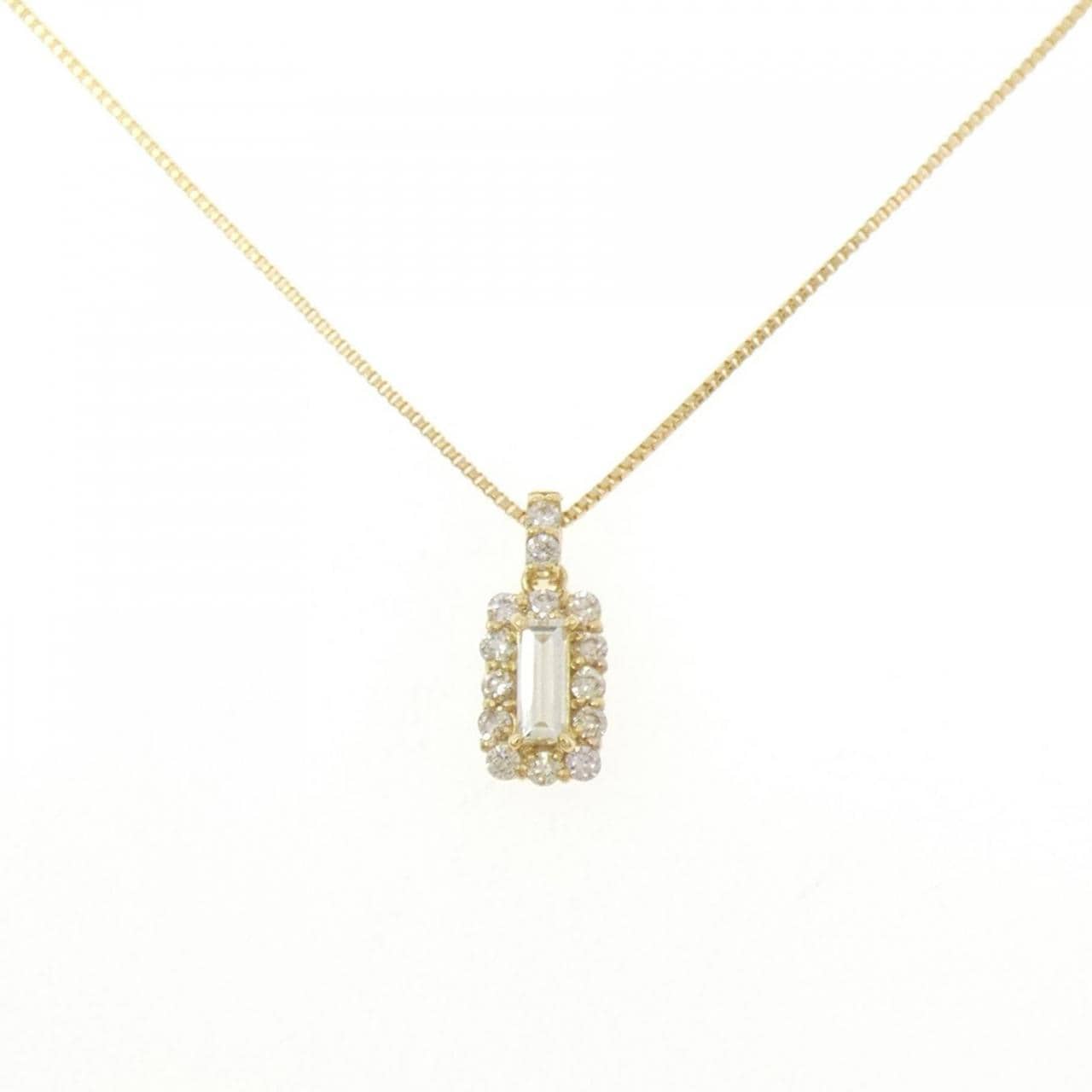 K18YG ダイヤモンド ネックレス 0.22CT