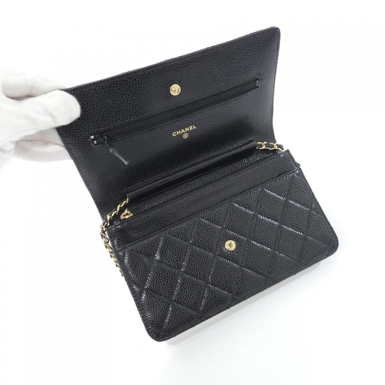 シャネル タイムレスクラシック ライン 33814 チェーンウォレット