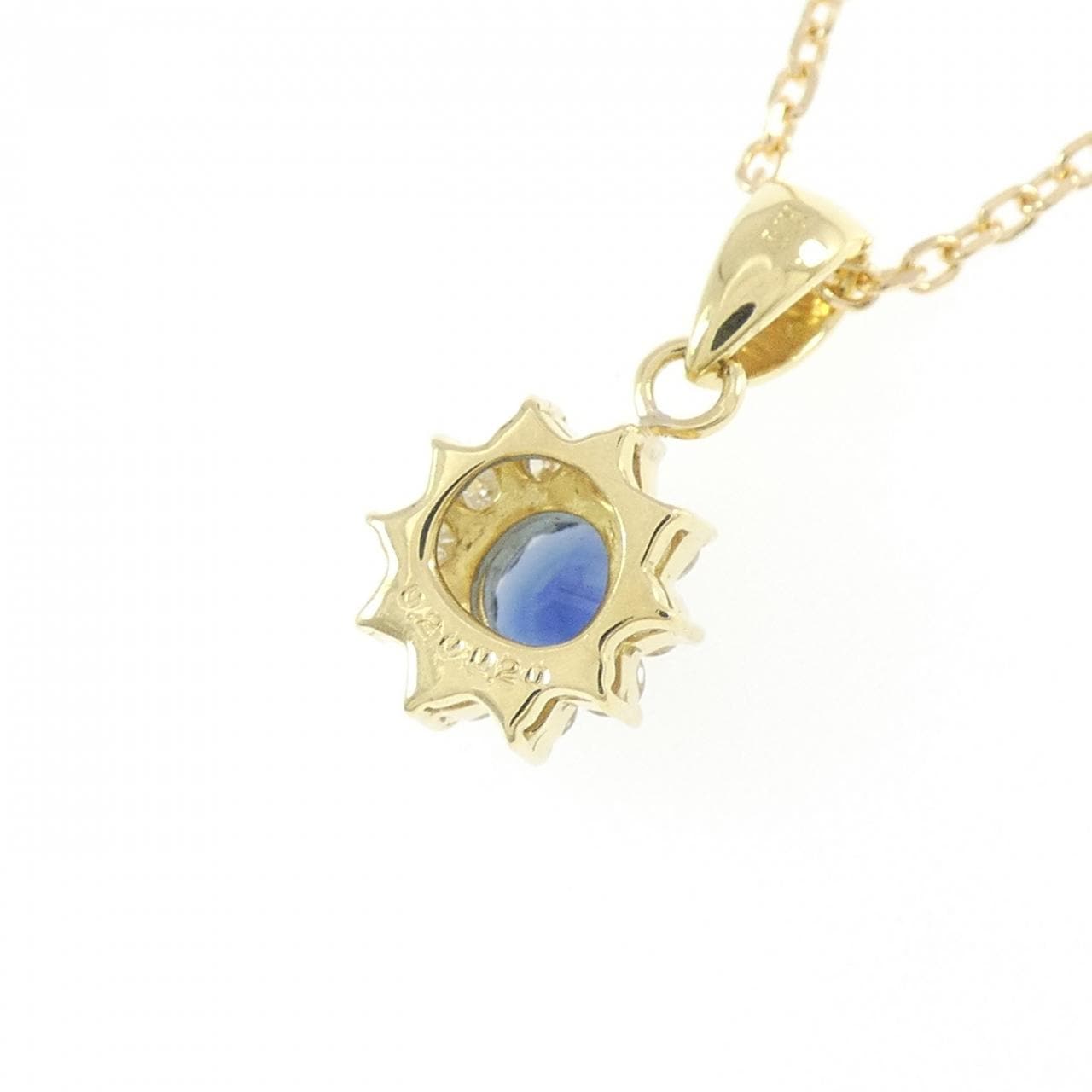 K18YG サファイヤ ネックレス 0.20CT