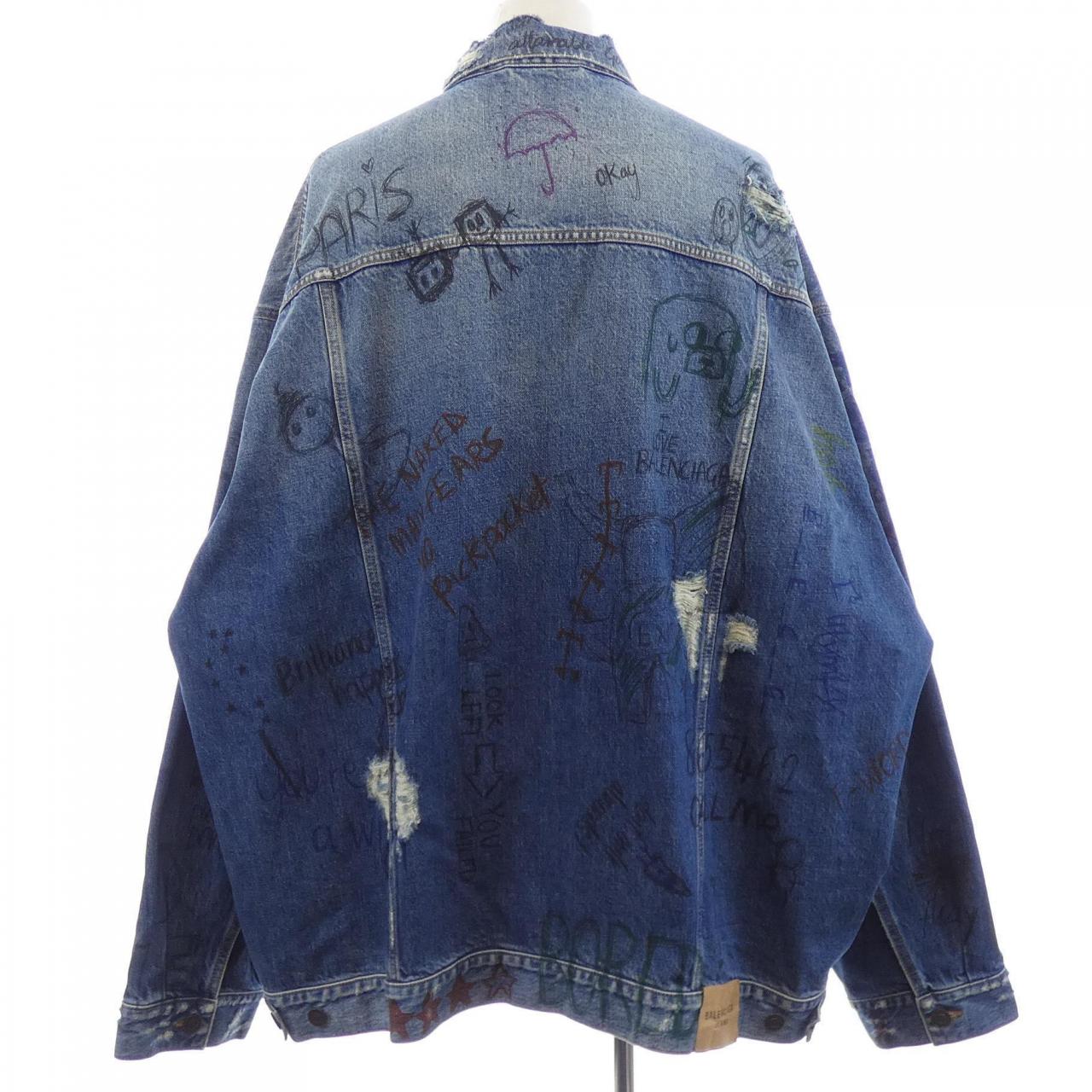 バレンシアガ BALENCIAGA WARDROBE 694503 TBP48 UNISEX デニムジャケット