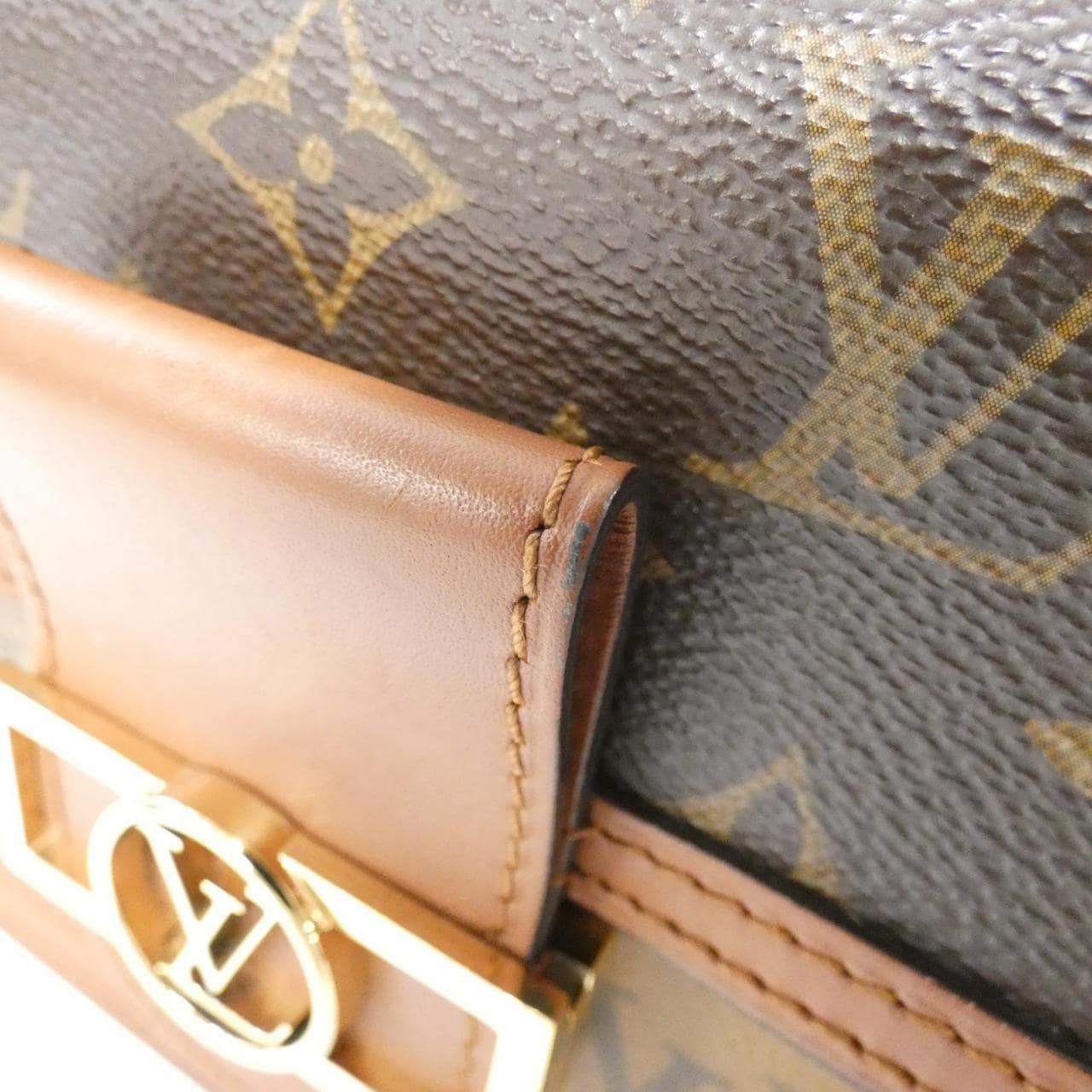 LOUIS VUITTON Monogram Portefeuille Dauphine M68746 鏈條錢包