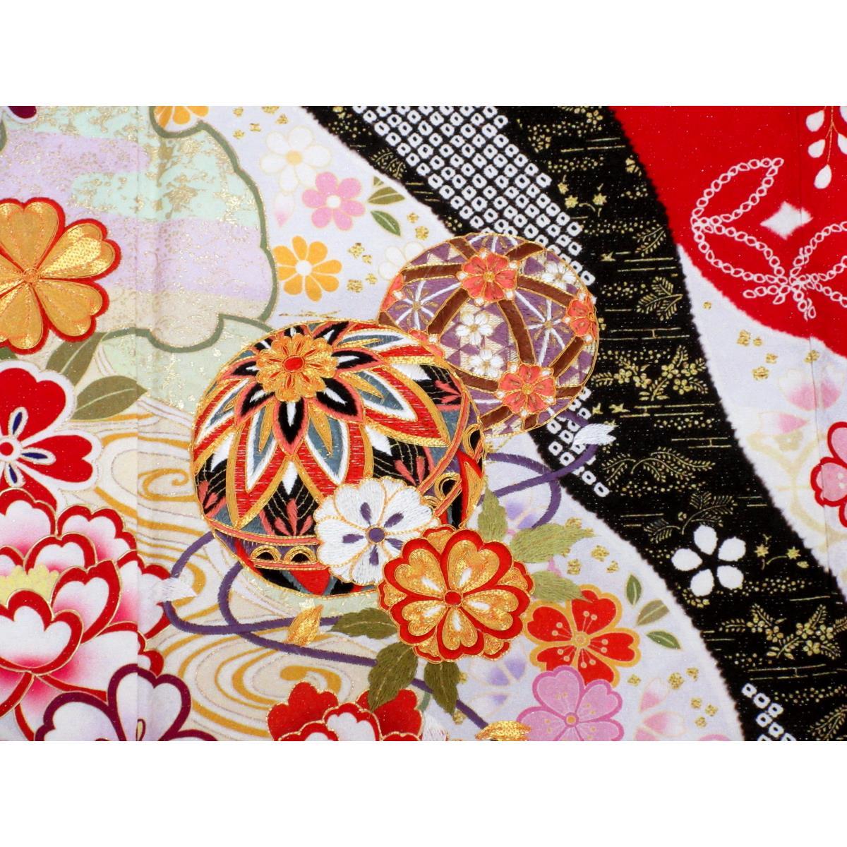 振袖　友禅金彩加工　きもの・長襦袢　２点セット