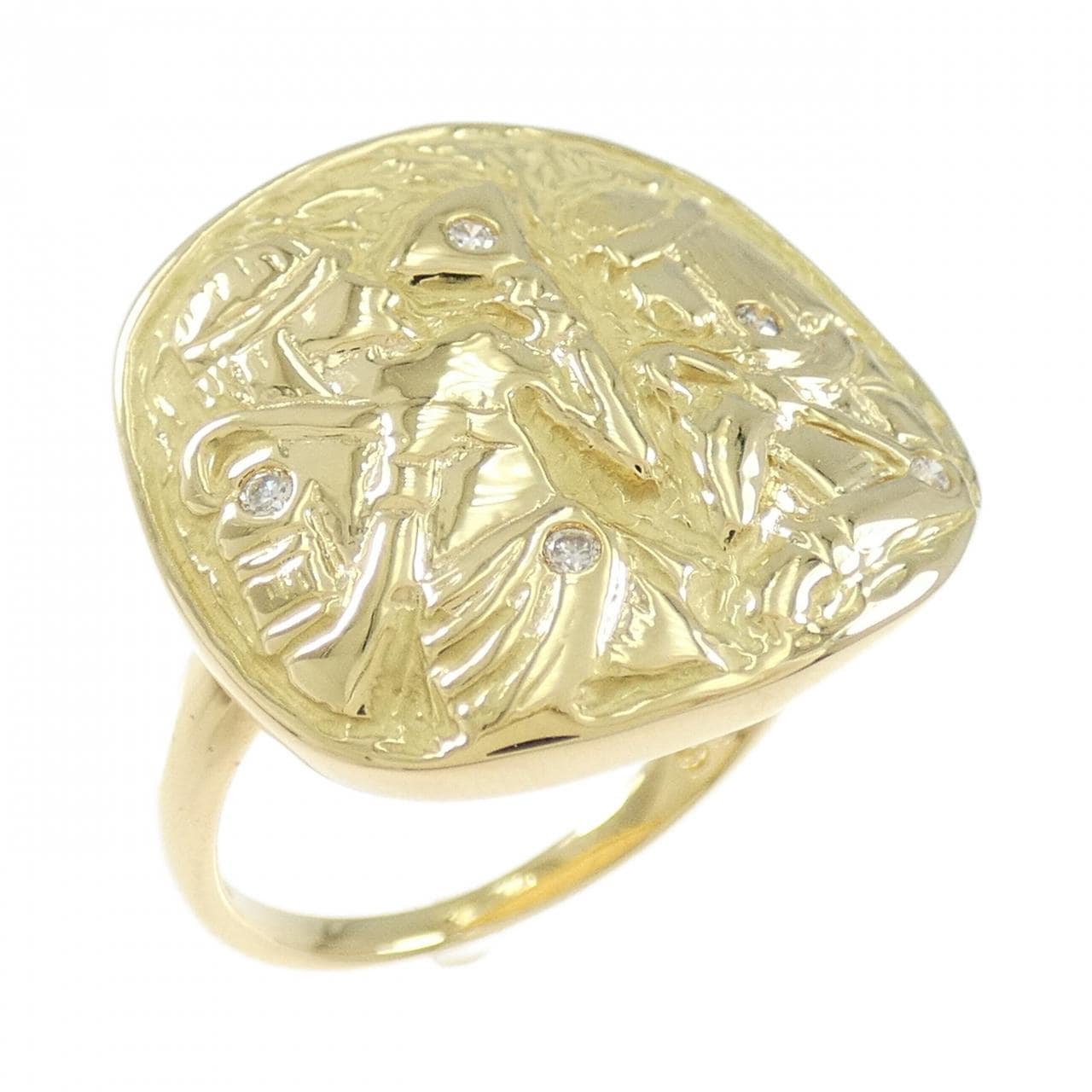 K18YG ダイヤモンド リング 0.05CT