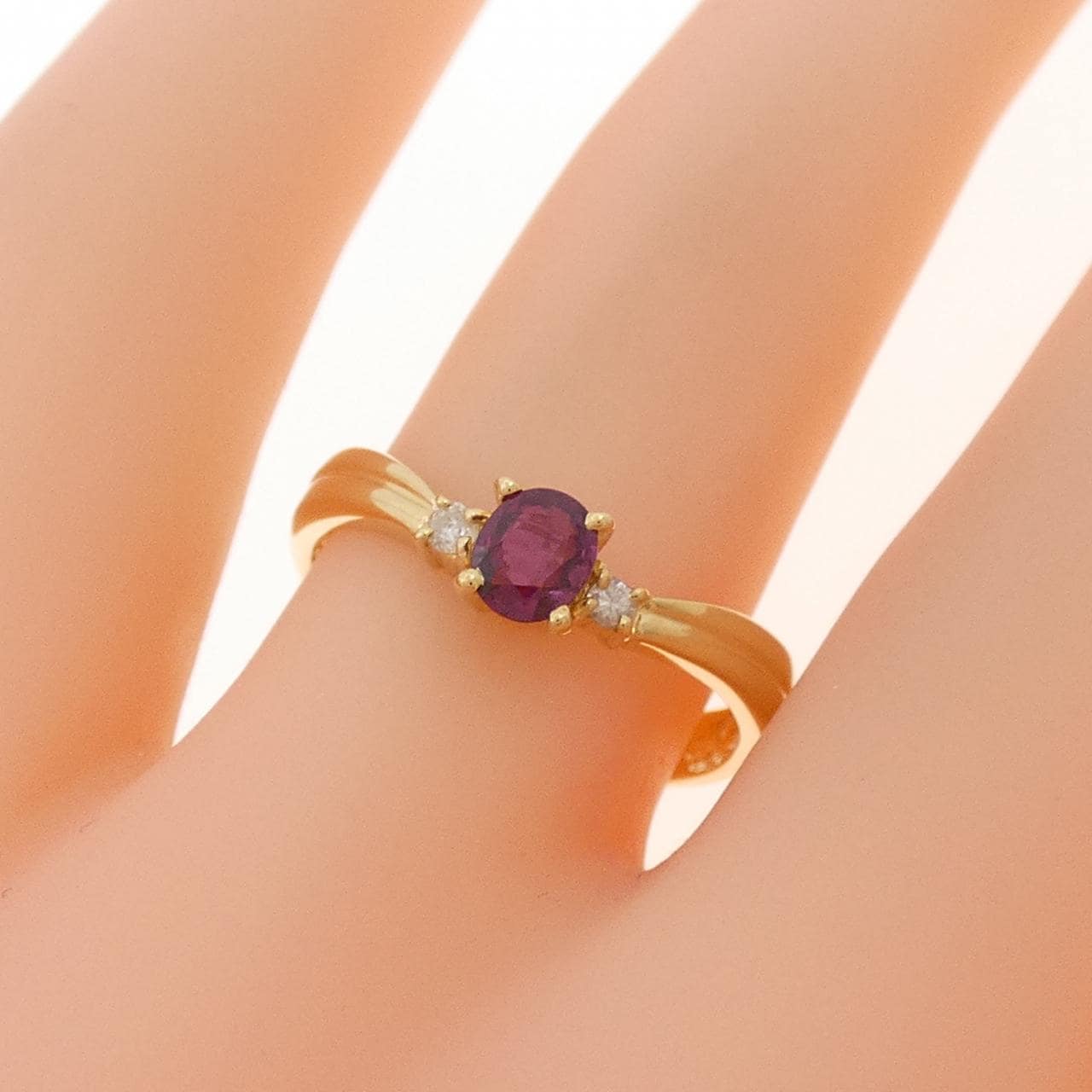 K18YG ルビー リング