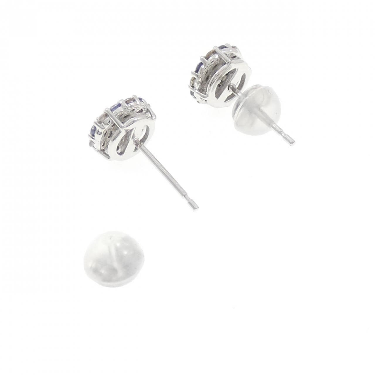 K18WG サファイヤ ピアス