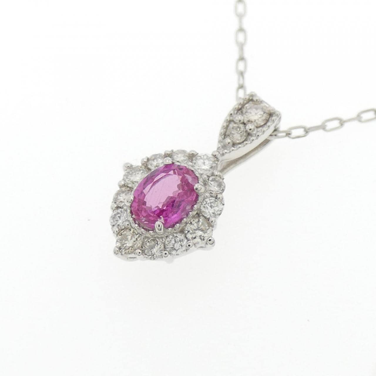 [BRAND NEW] PT Ruby Necklace 0.20CT