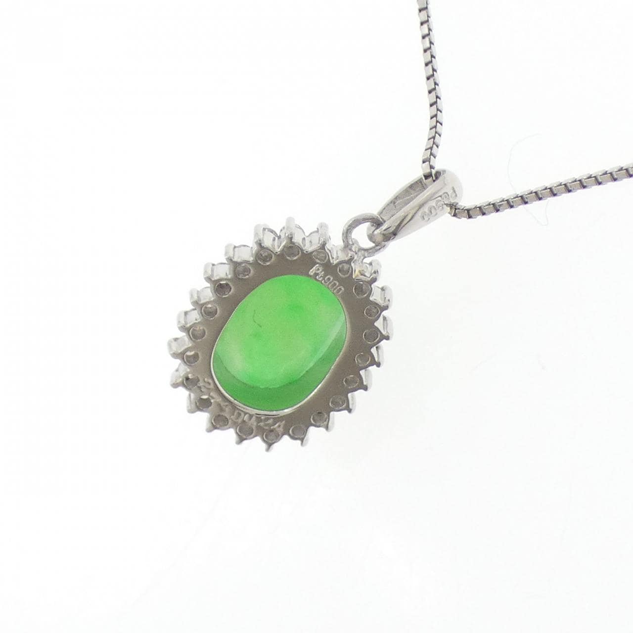 PT900/PT850 ヒスイ ネックレス 2.74CT