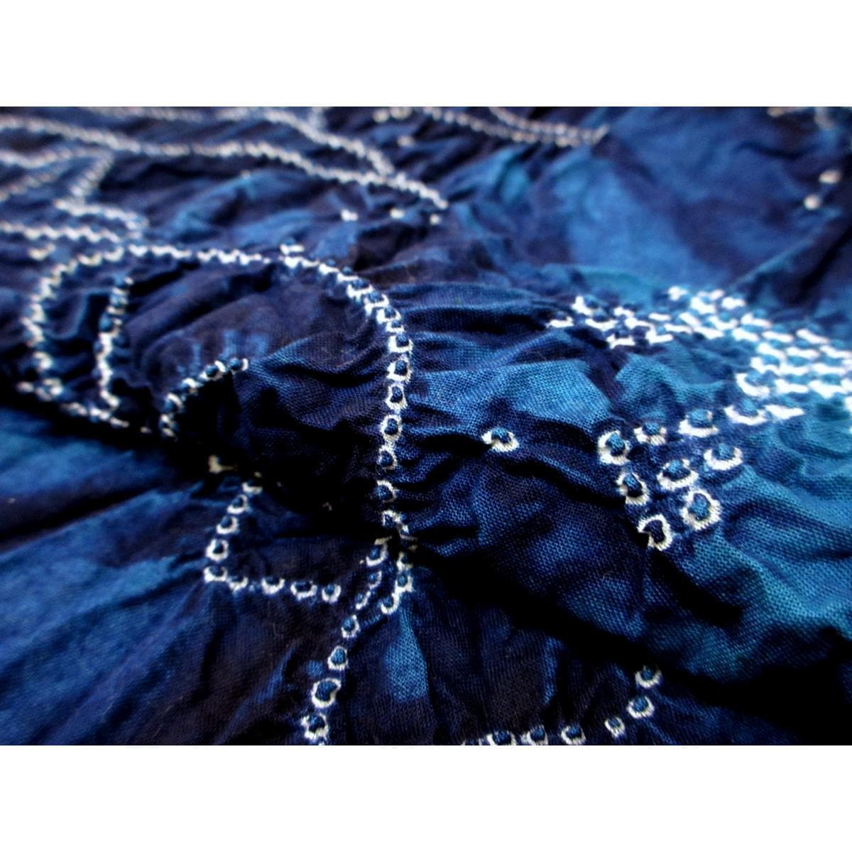 【新品】絞り浴衣反物　海物語