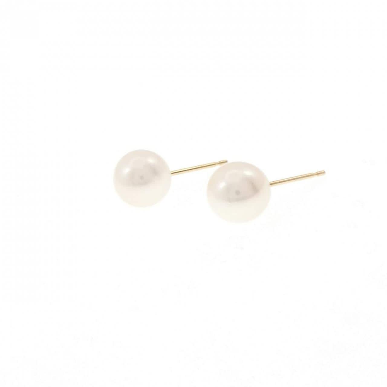 K18YG アコヤパール ピアス 6.9mm