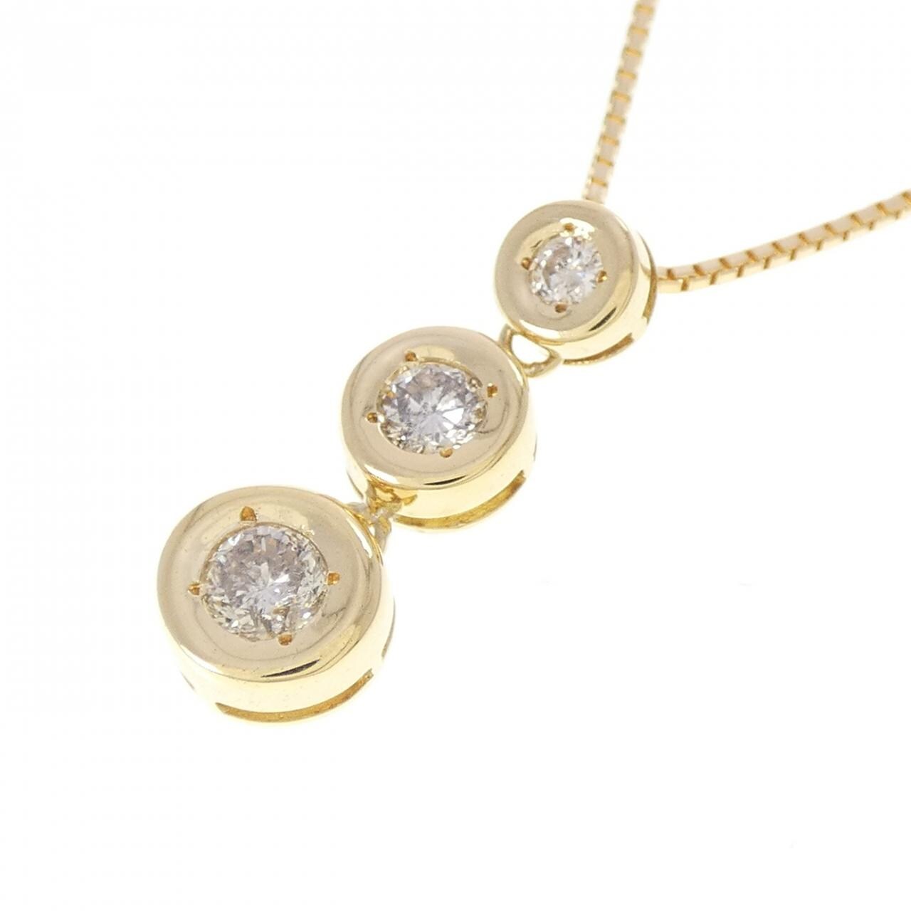 K18YG ダイヤモンド ネックレス 0.33CT