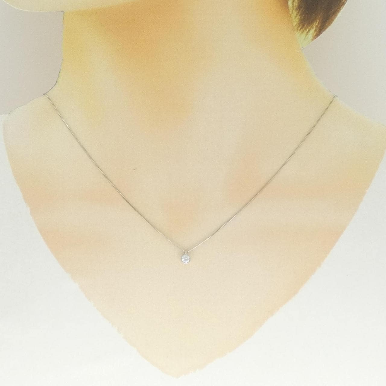 PT900/PT850 ダイヤモンド ネックレス 0.169CT