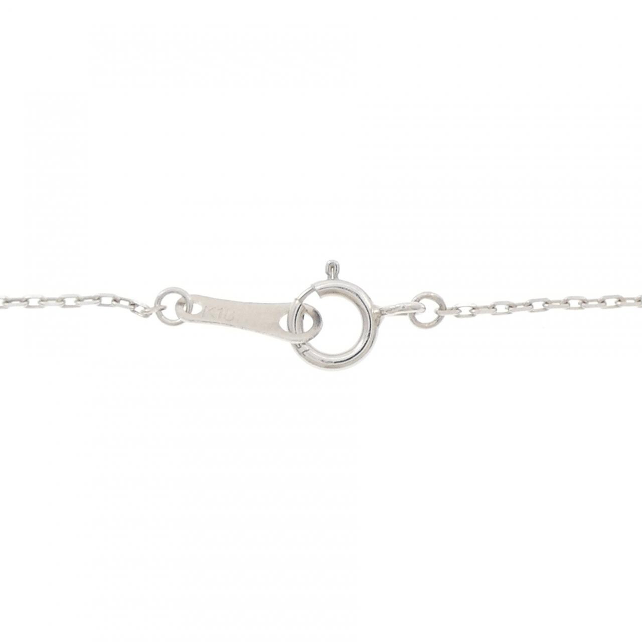 K18WG ルビー ネックレス 0.10CT