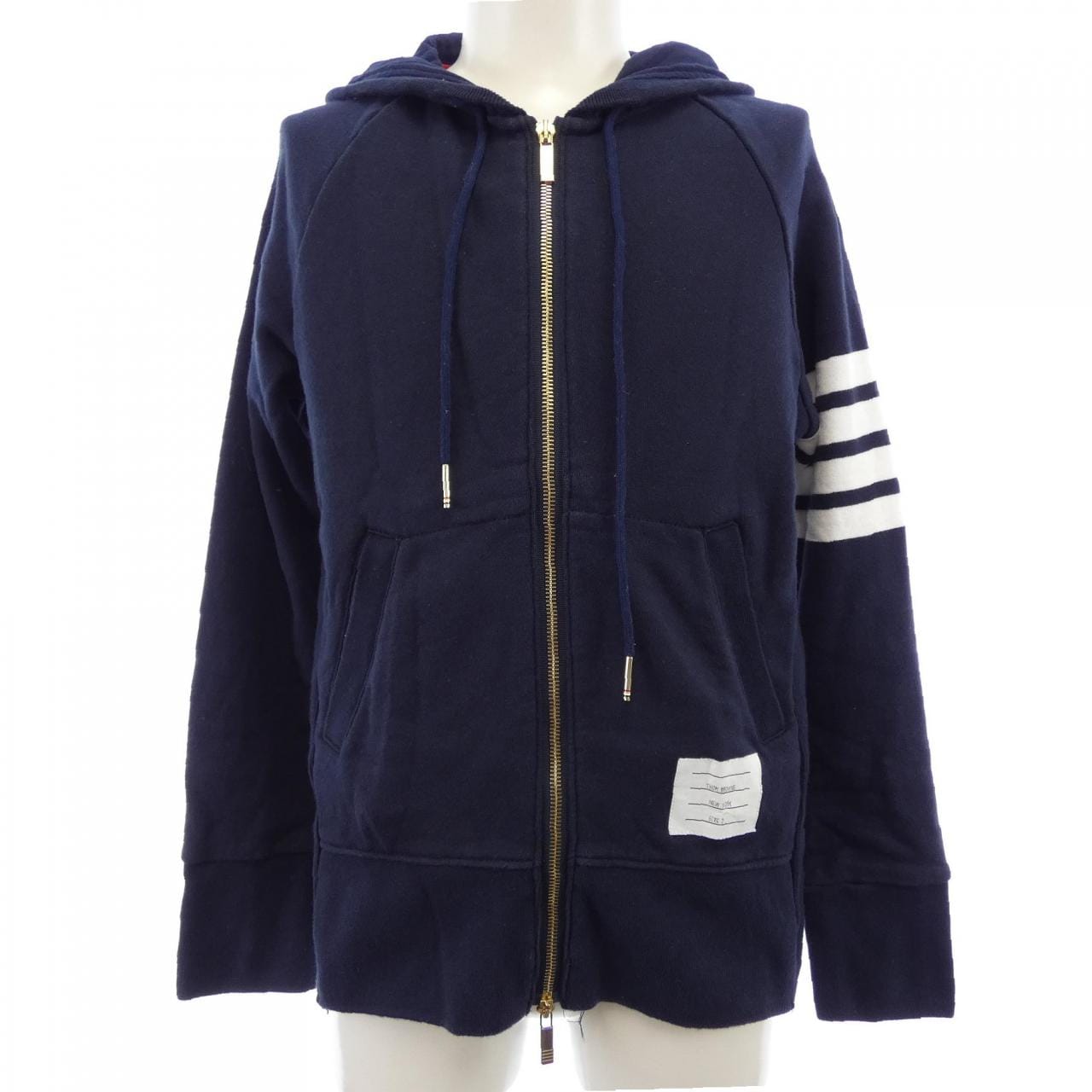 トムブラウン THOM BROWNE クラシックループ 4BAR フルジップアップフーディー MJT022H パーカー