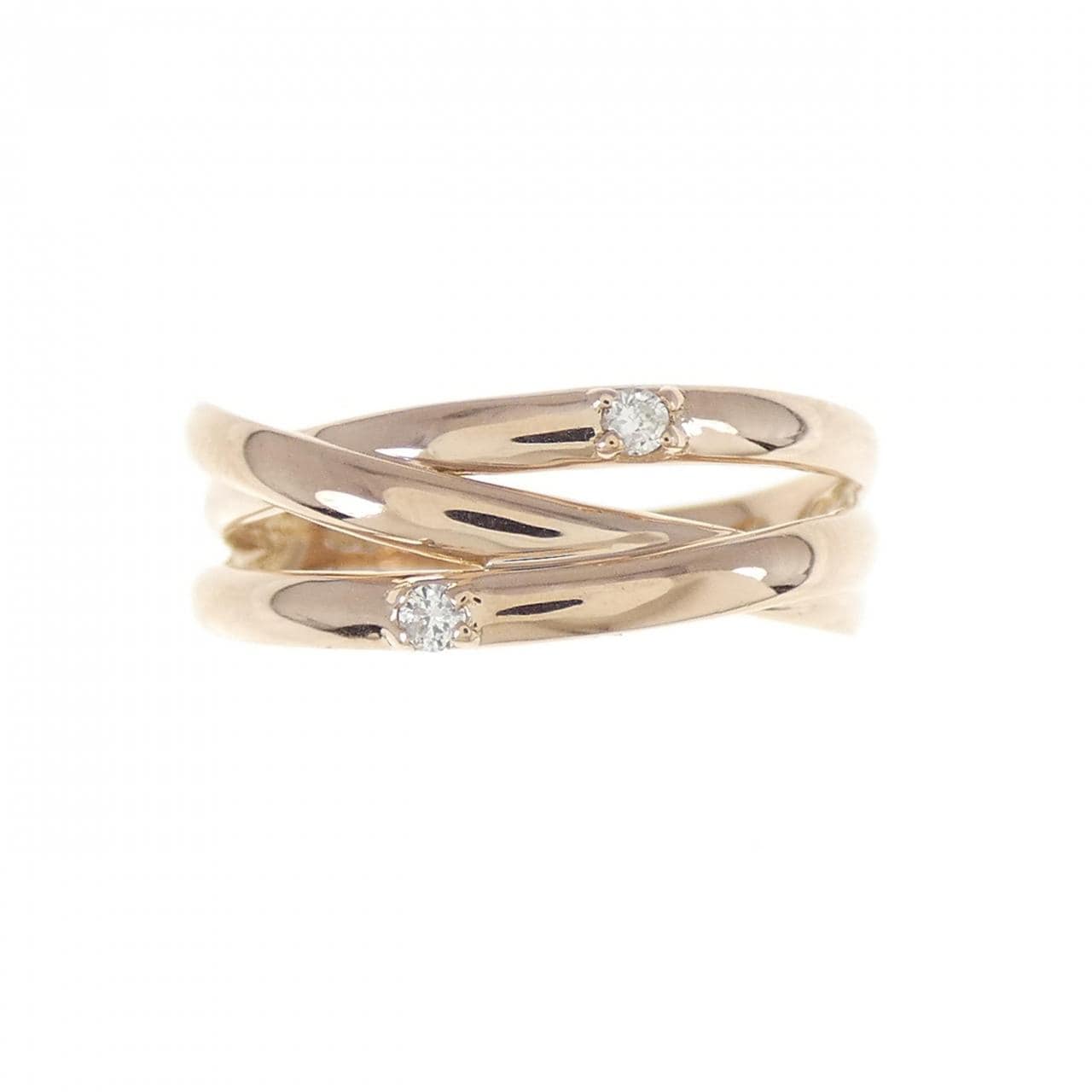 K18PG ダイヤモンド リング 0.03CT