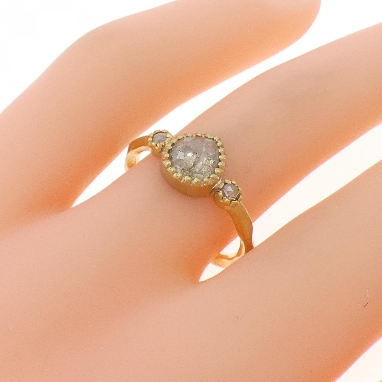 K18YG ダイヤモンド リング 0.948CT