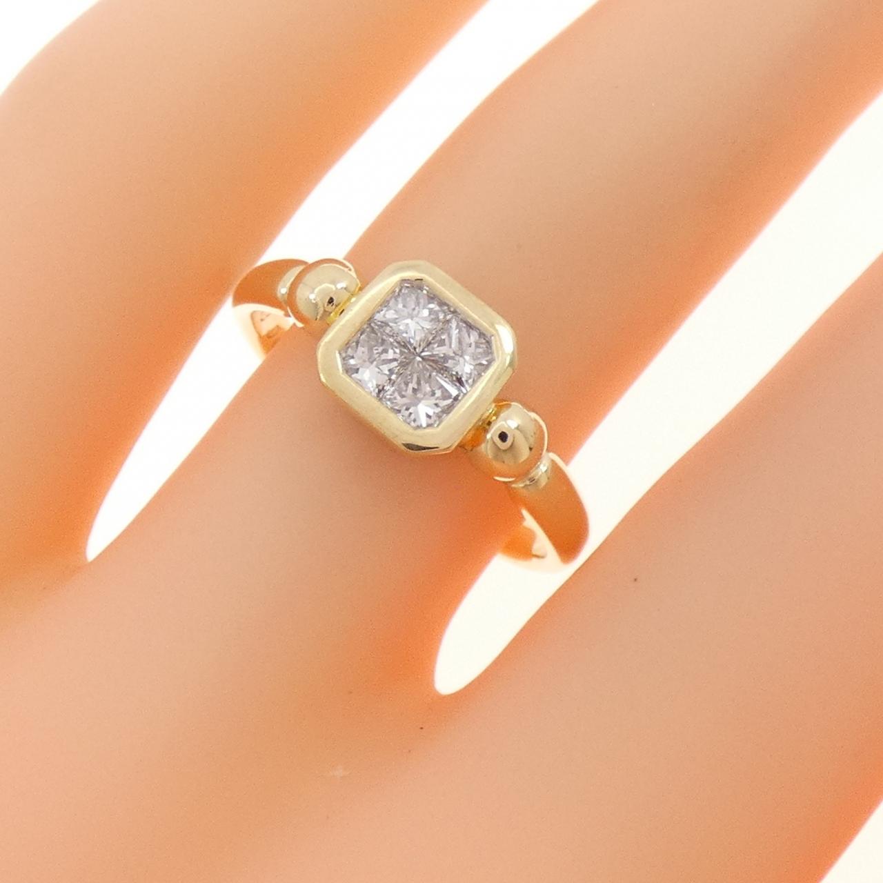 K18YG ダイヤモンド リング 0.42CT