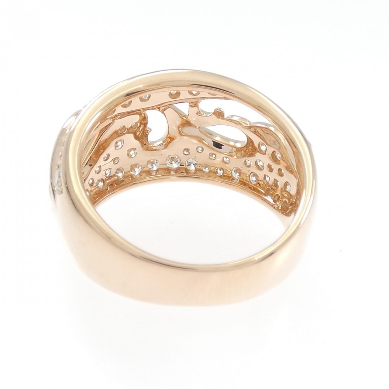 K18PG ダイヤモンド リング 0.85CT