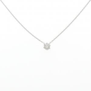 PT900/PT850 ソリティア ダイヤモンド ネックレス 0.21CT
