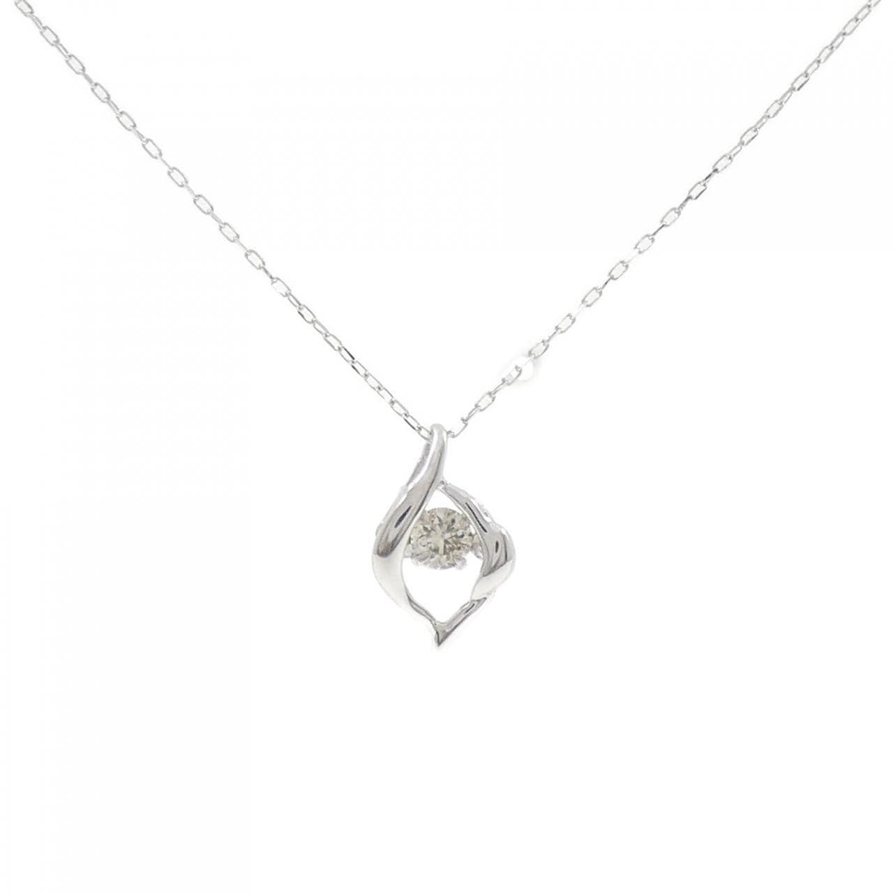 K10WG ダイヤモンド ネックレス 0.08CT
