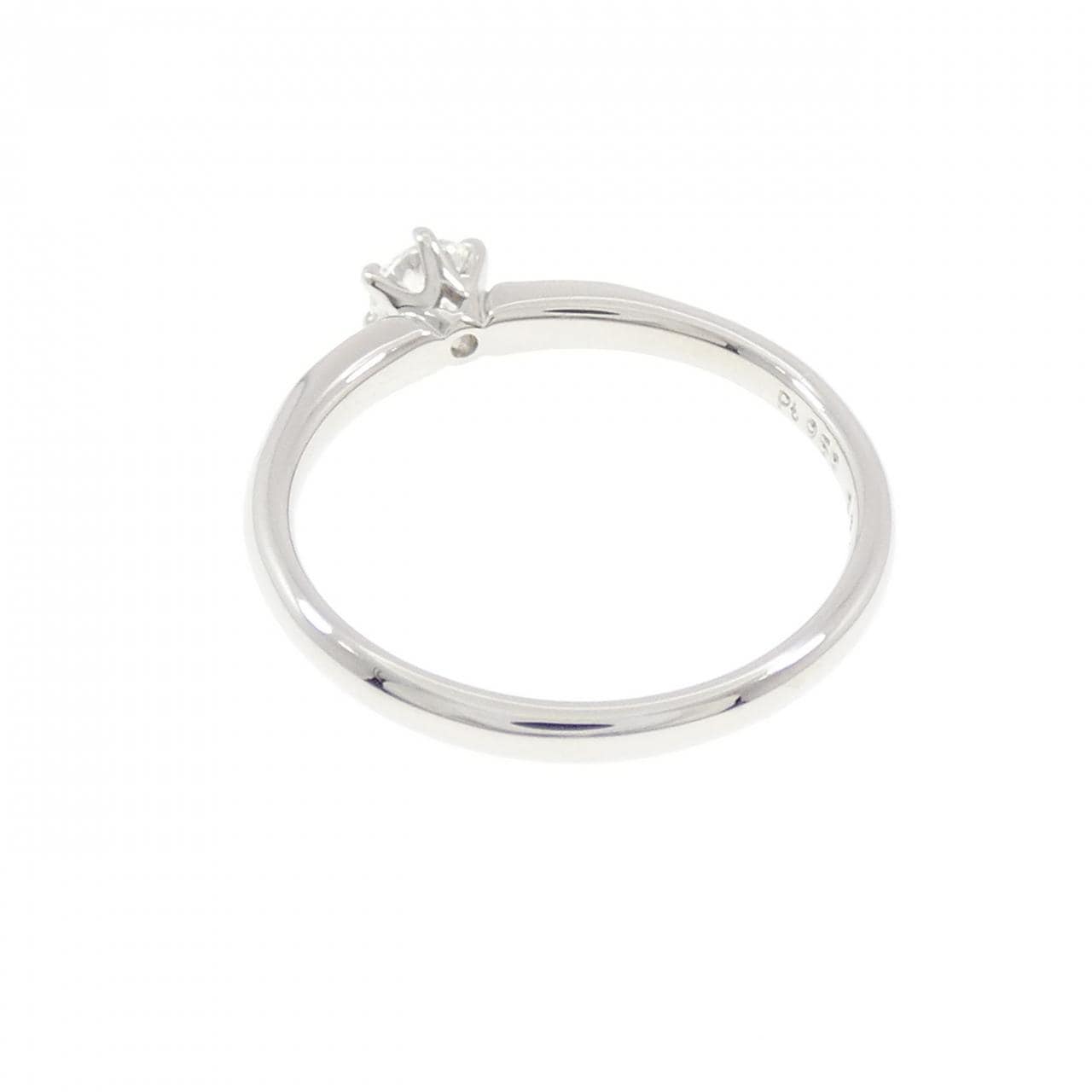 PT950 ダイヤモンド リング 0.20CT D VVS1 3EXT