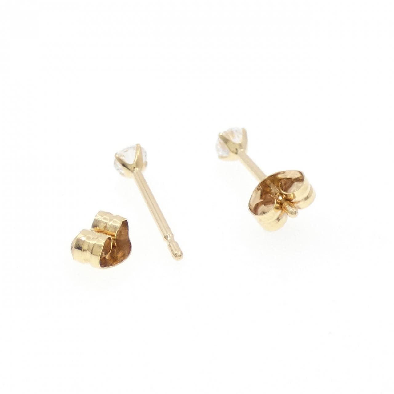 K18YG キュービック ピアス