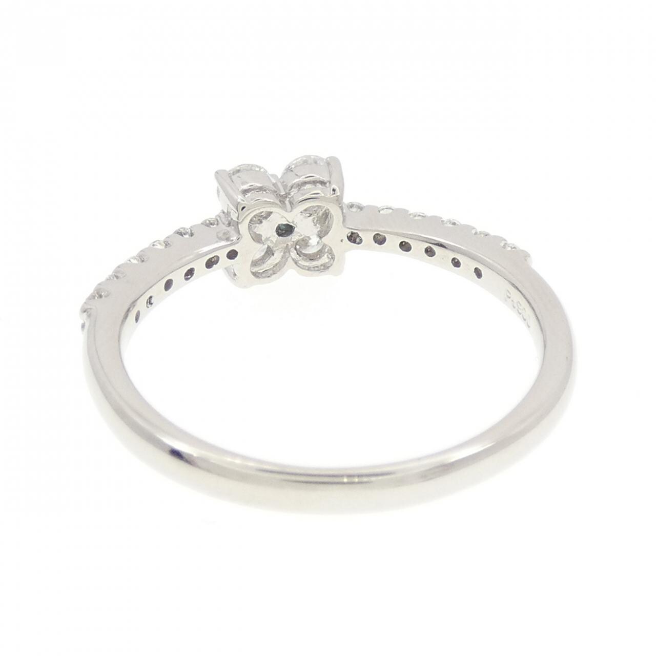 PT900 フラワー トルマリン リング 0.02CT