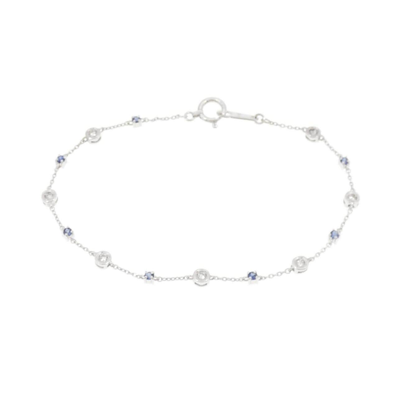 K18WG サファイヤ ブレスレット