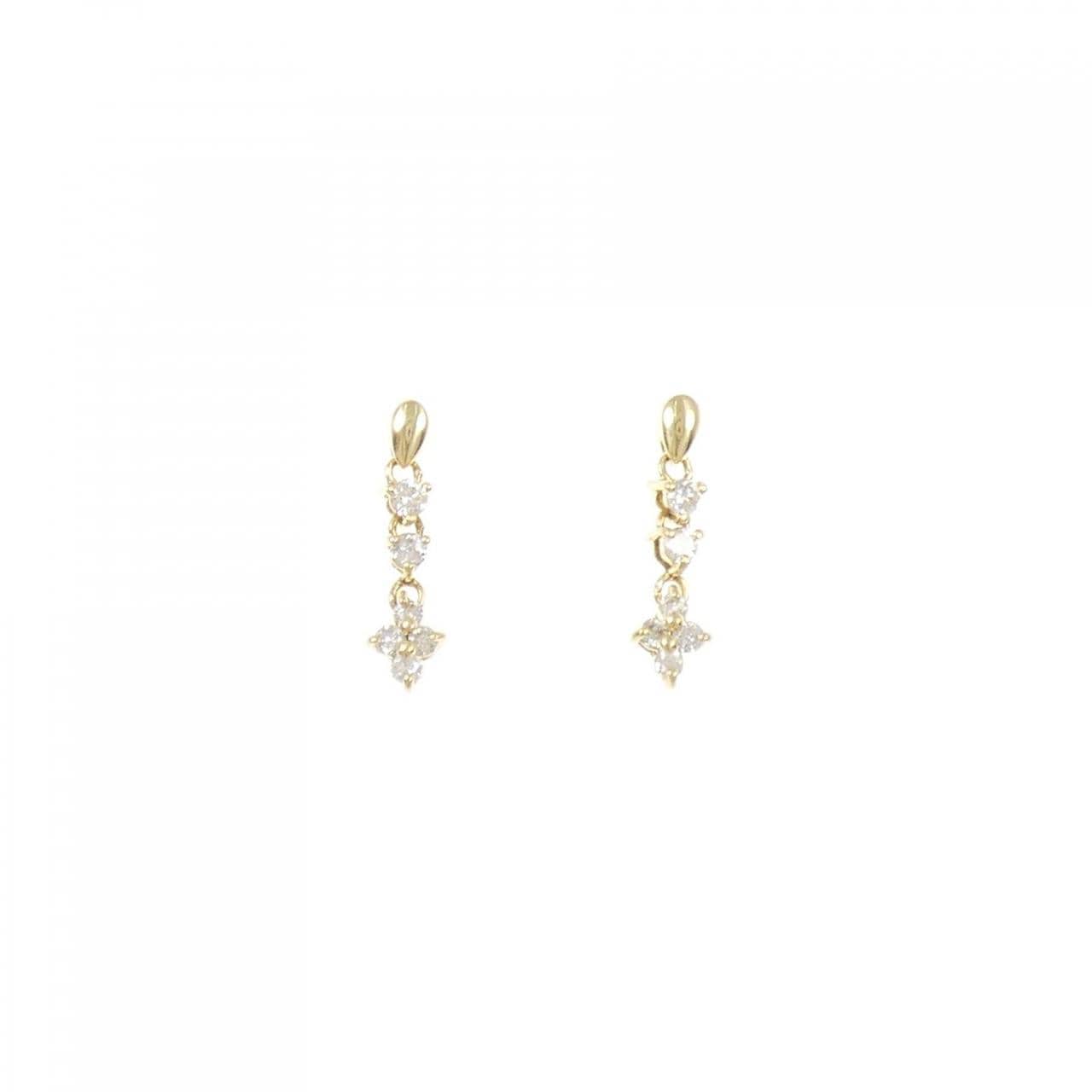 K18YG ダイヤモンド ピアス 0.30CT
