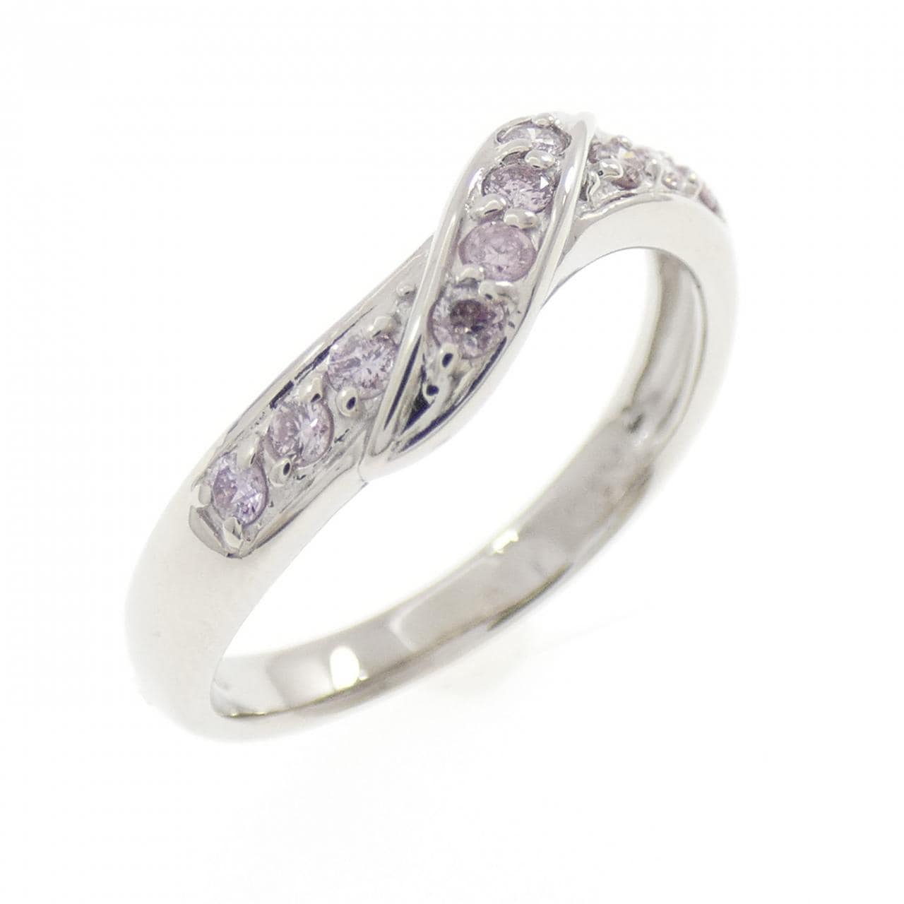 PT900 ピンクダイヤモンド リング 0.13CT