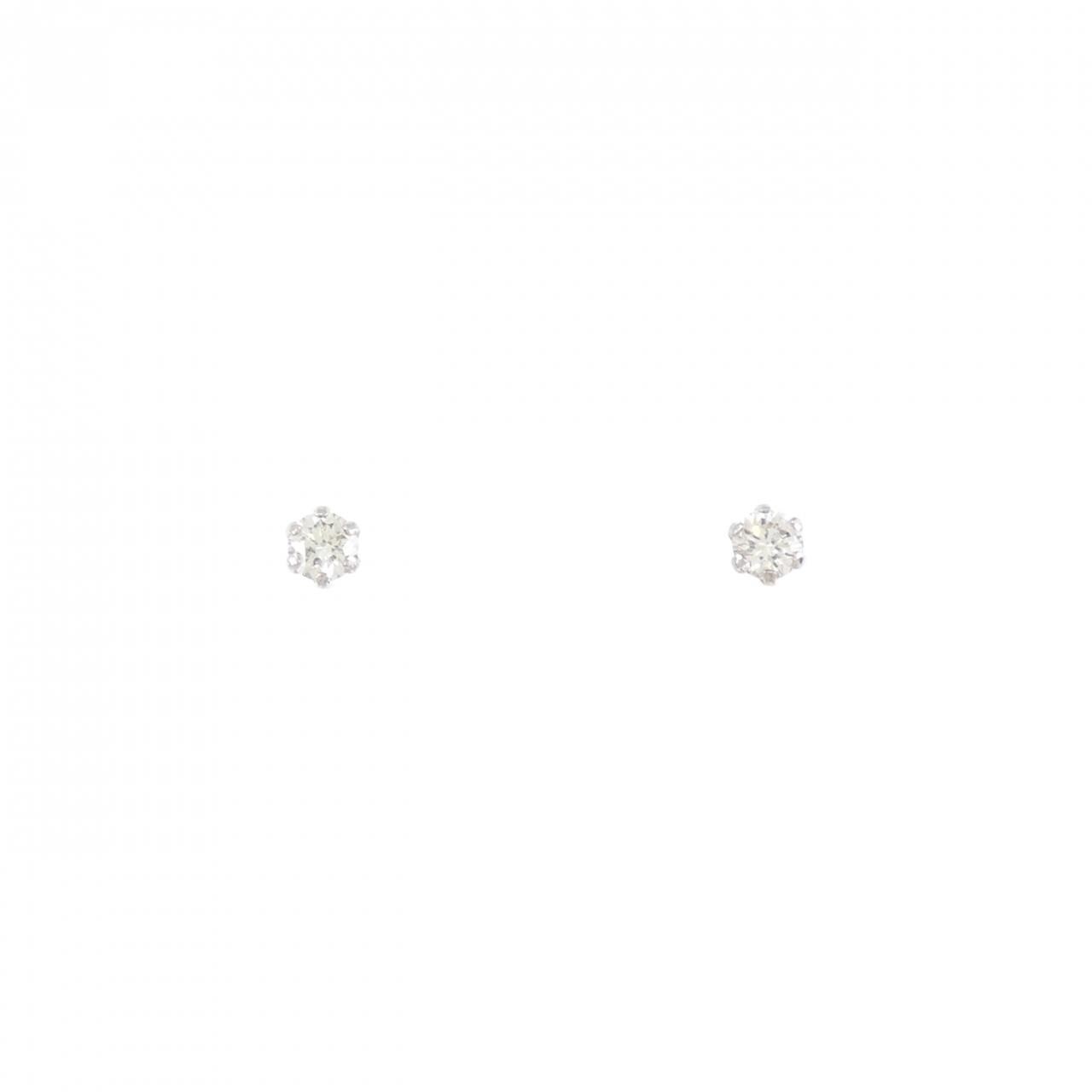 コメ兵｜【新品】PT900 ソリティア ダイヤモンド ピアス 0.10CT  
