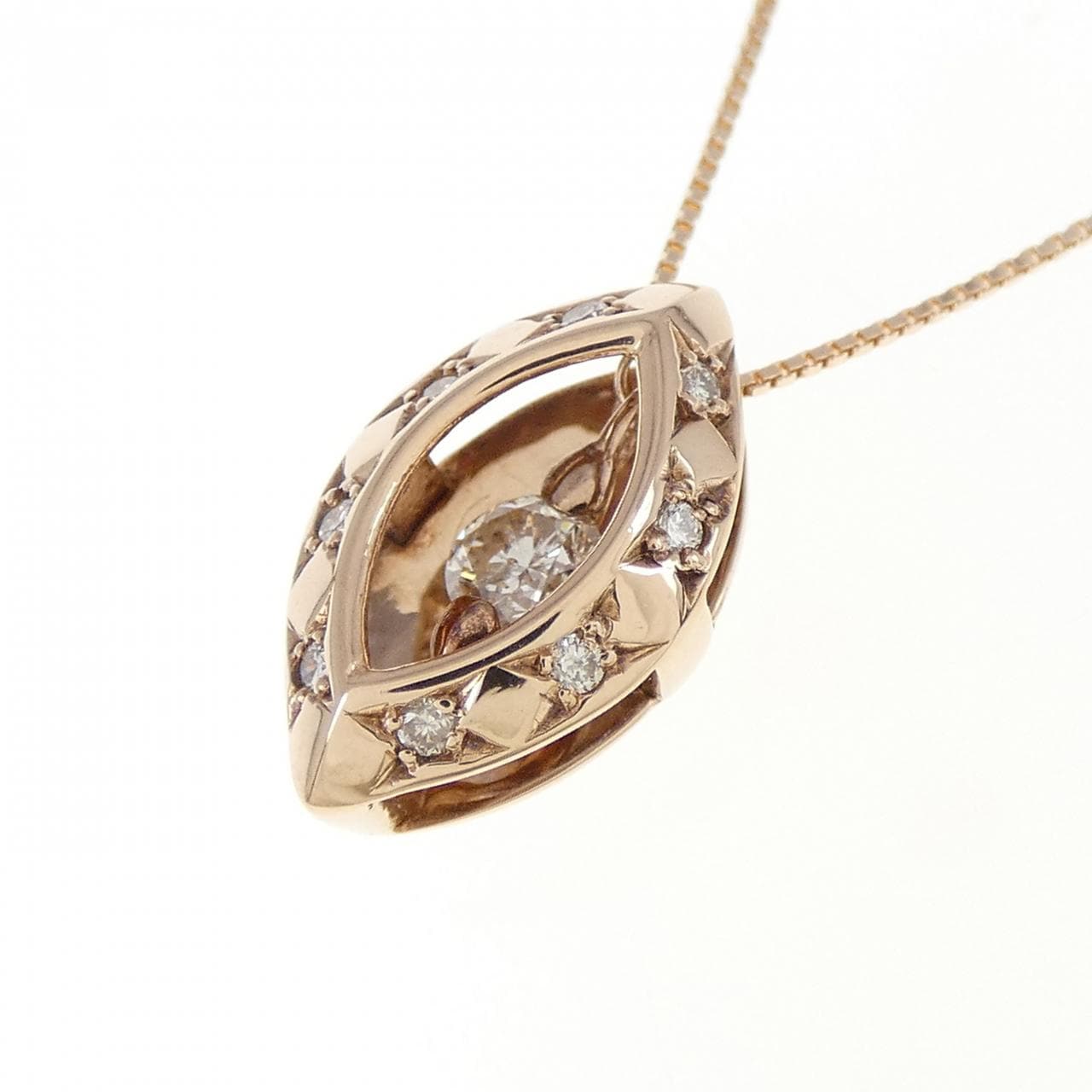 K10PG ダイヤモンド ネックレス 0.20CT