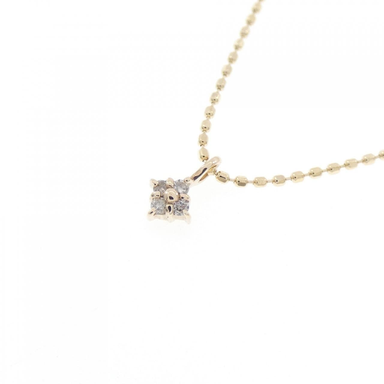K10YG ダイヤモンド ネックレス 0.02CT
