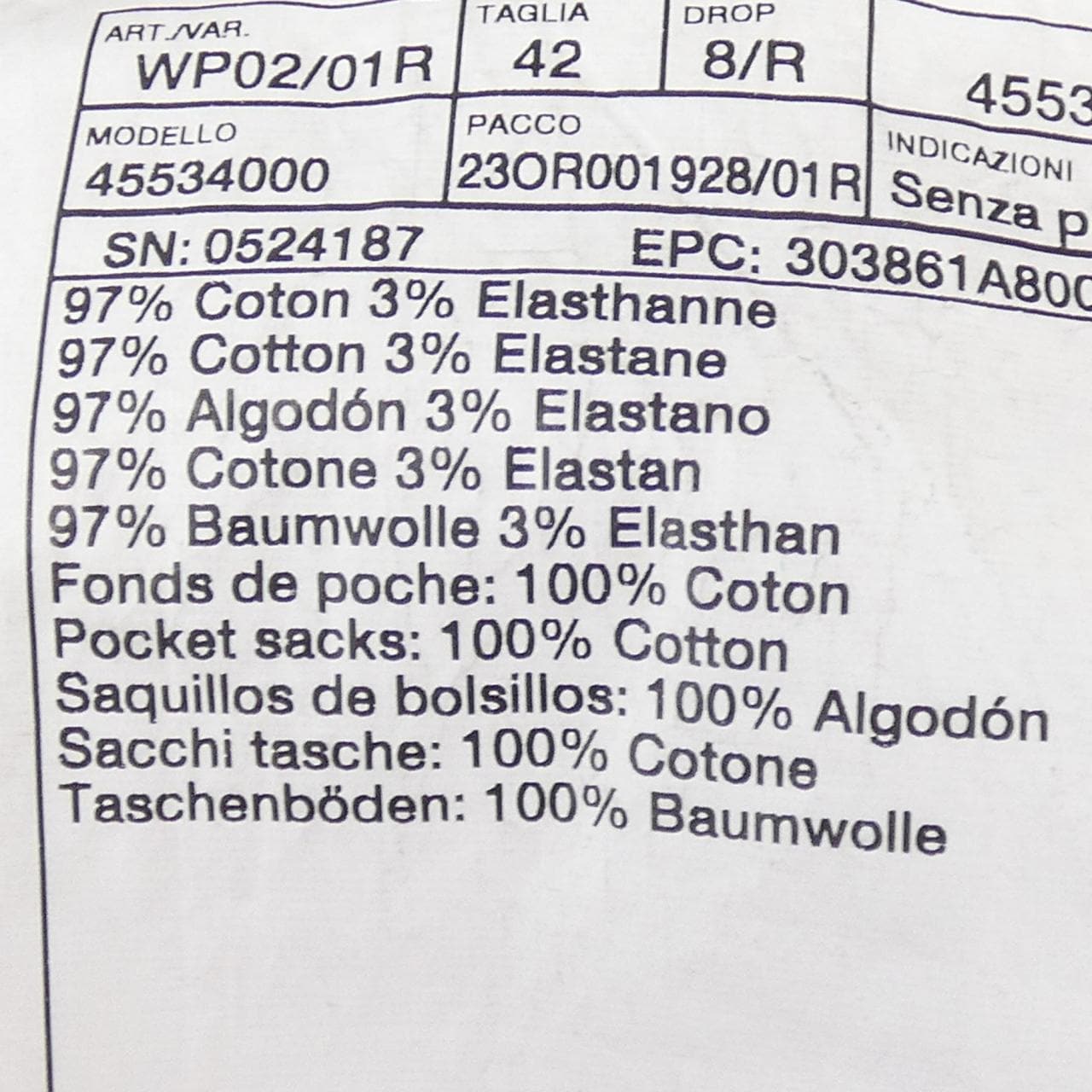 HERMES HERMES 455340H Pants