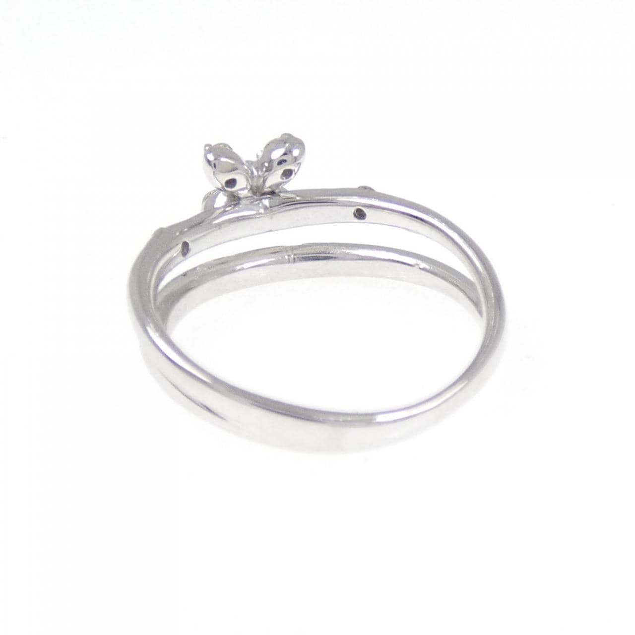 K18WG ダイヤモンド ピンキー リング 0.07CT
