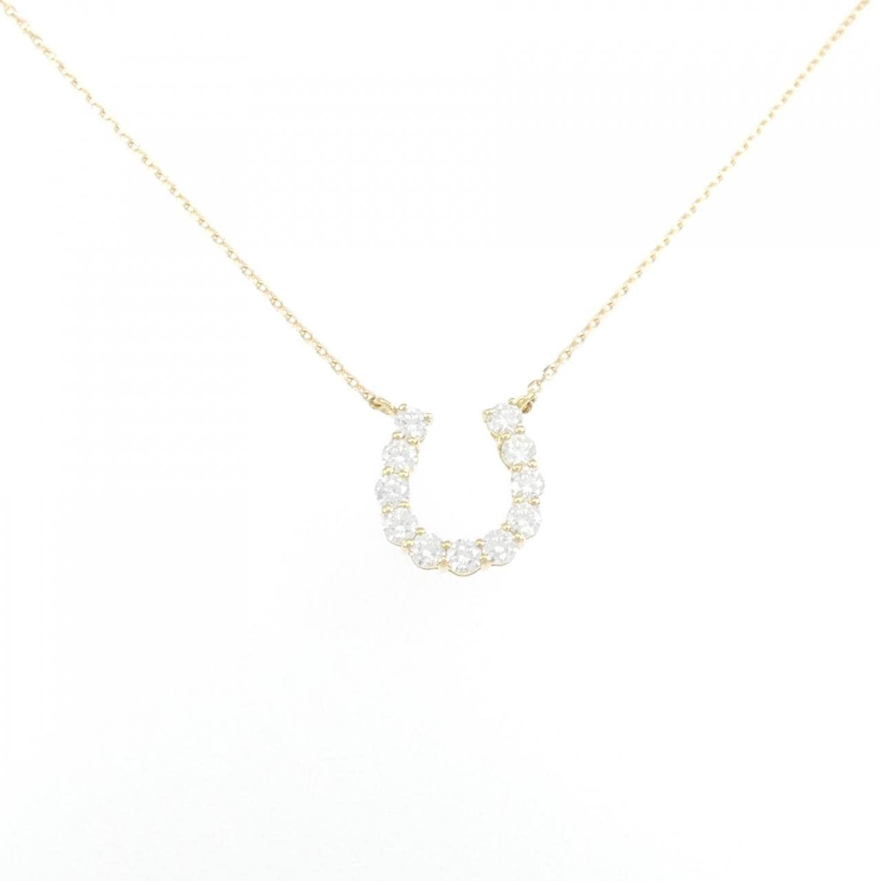 [BRAND NEW] K18YG Diamond Necklace 1.001CT E VS1-SI1 EXT-VG