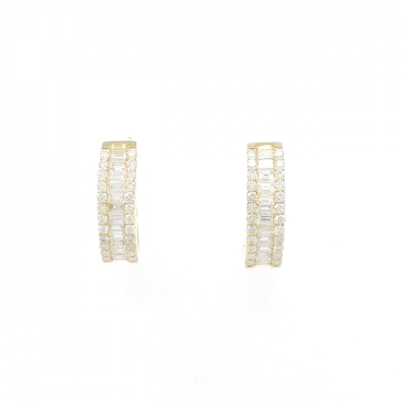 [BRAND NEW] K18YG Diamond earrings 0.70CT