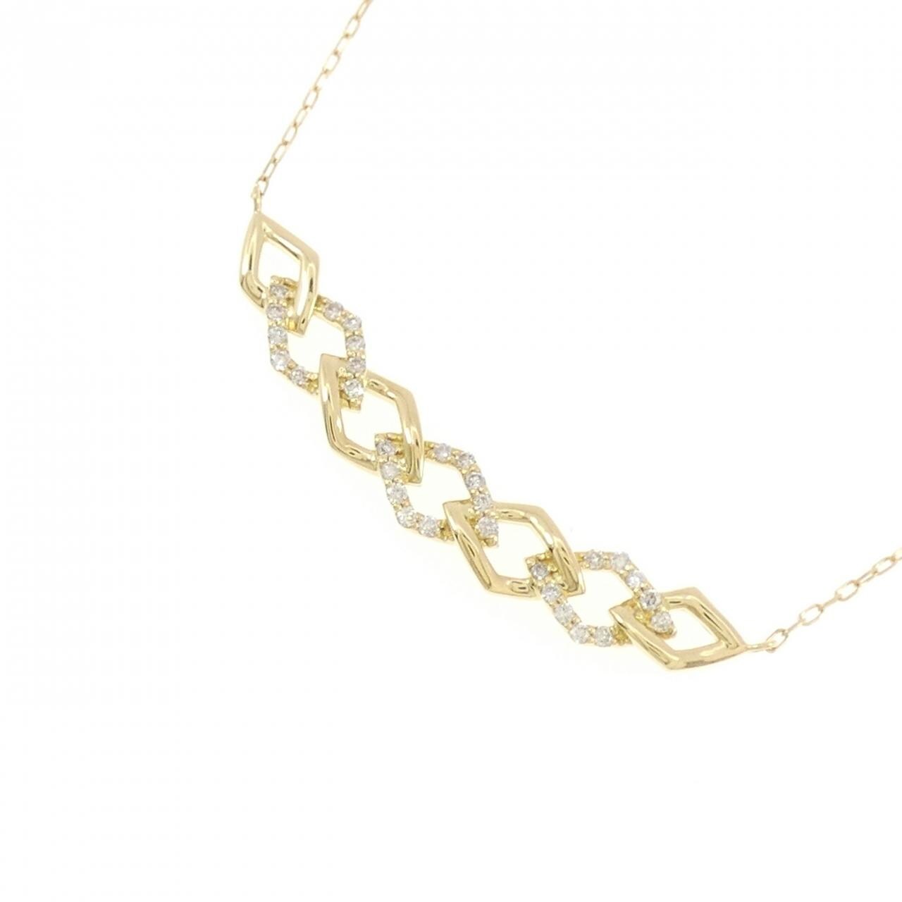[BRAND NEW] K18YG Diamond Necklace 0.15CT