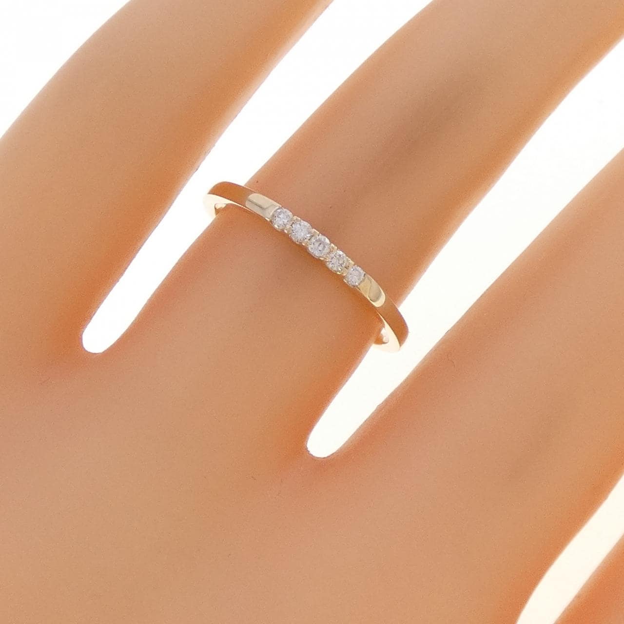 【リメイク】K10YG ダイヤモンド リング 0.07CT