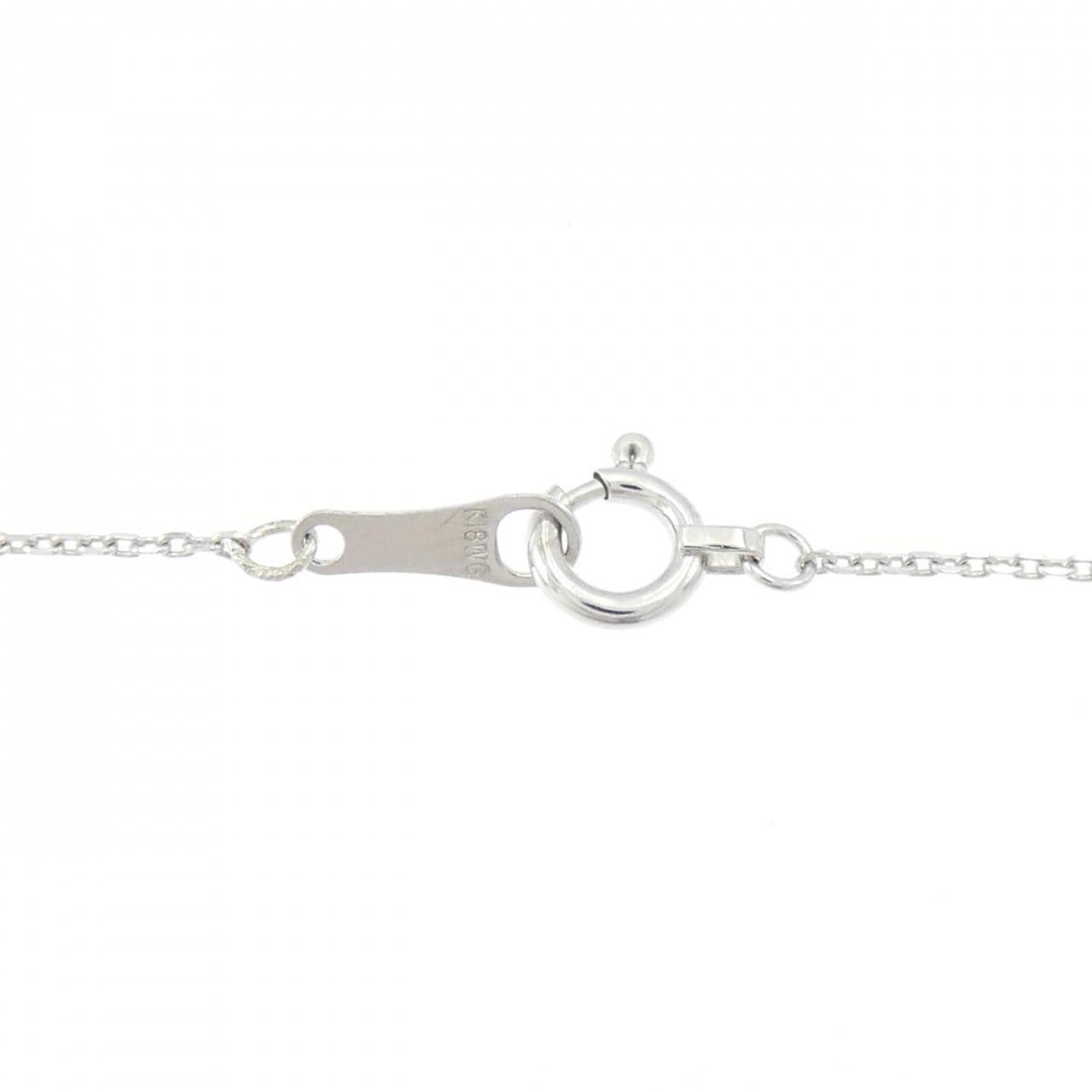 K18WG ダイヤモンド ネックレス 0.20CT