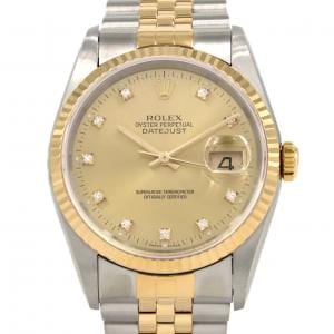 ロレックス デイトジャスト 16233G. SSxYG 自動巻 X番