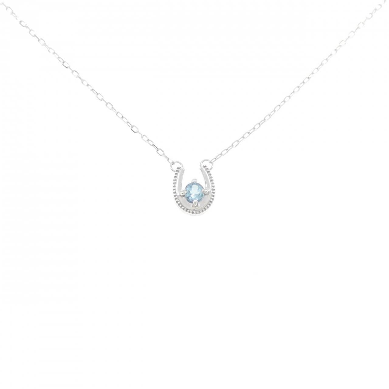 K10WG ブルートパーズ ネックレス