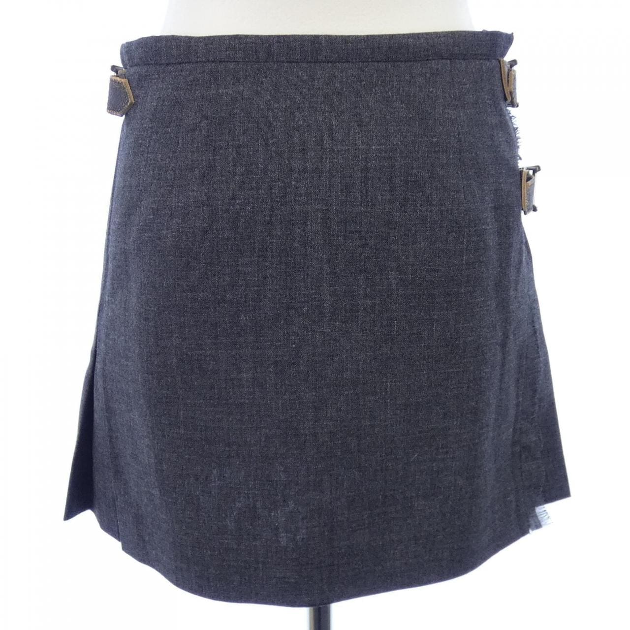 プラダ PRADA プリーツ ラッシュステッチ P147ZE SOOO 17N1 スカート