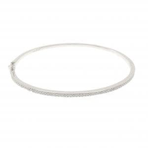 K18WG ダイヤモンド ブレスレット 0.24CT