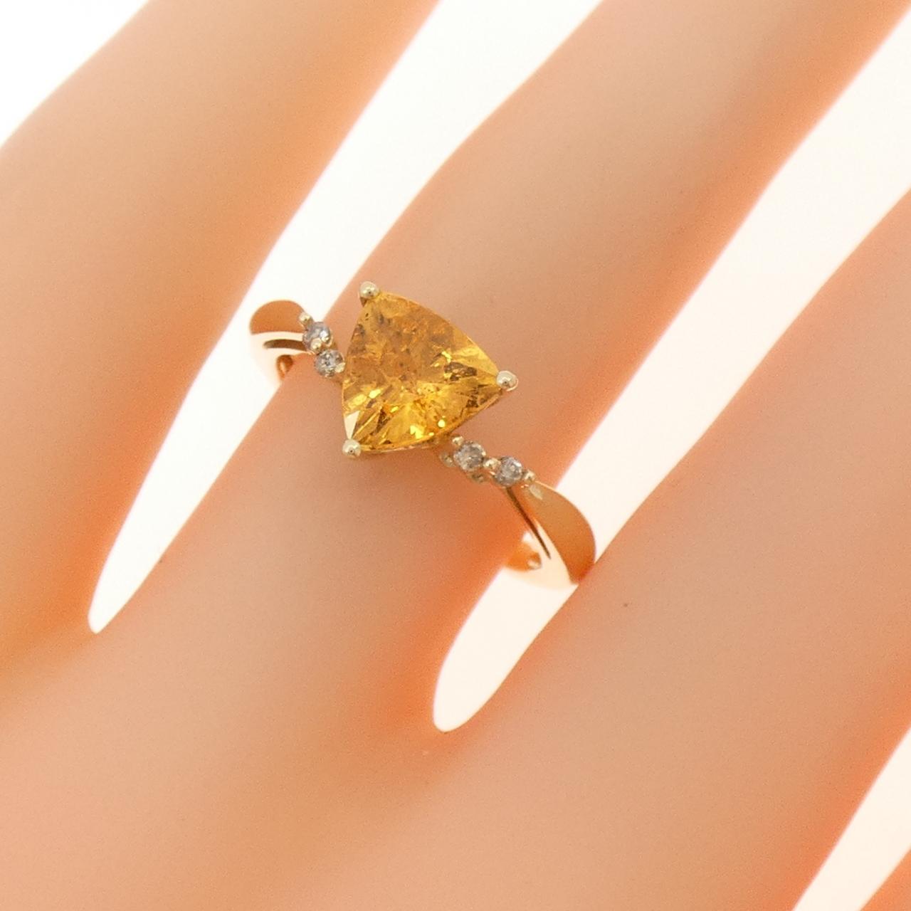 K18YG石榴石戒指 1.20CT