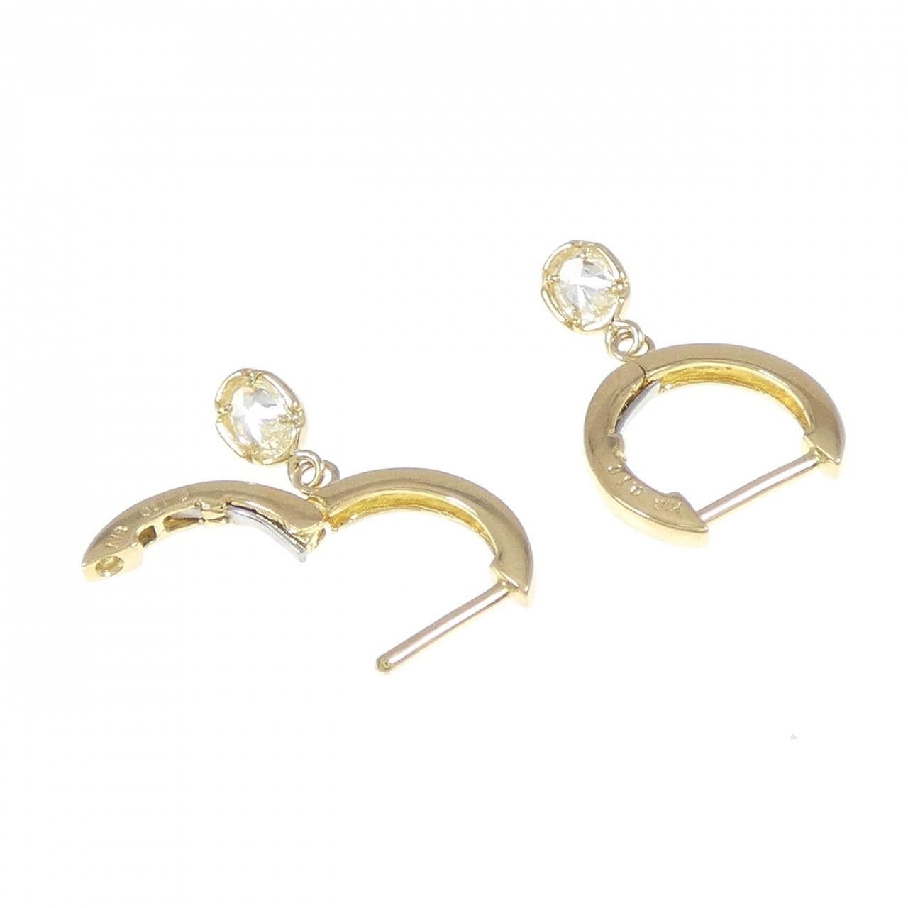 K18YG ダイヤモンド ピアス 0.20CT