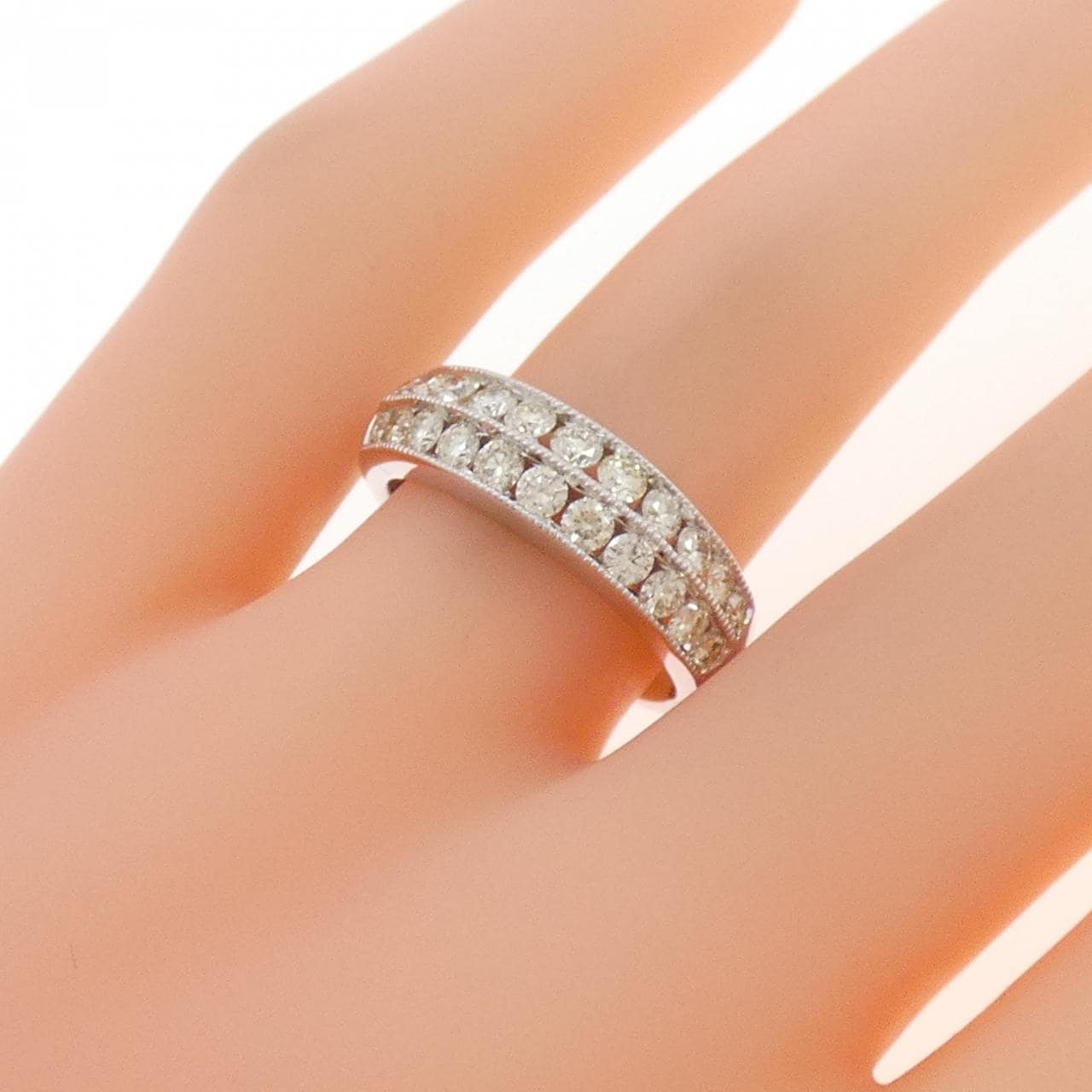 K18WG ダイヤモンド リング