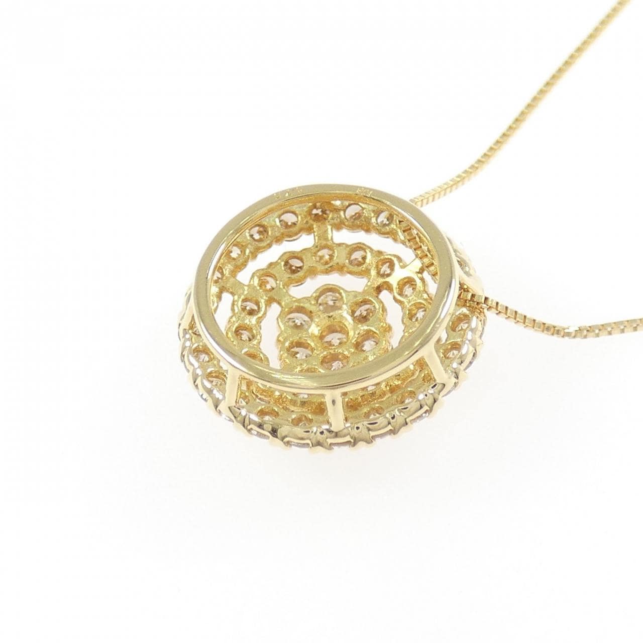 K18YG ダイヤモンド ネックレス 0.75CT